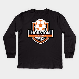 Houston Soccer, Kids Long Sleeve T-Shirt